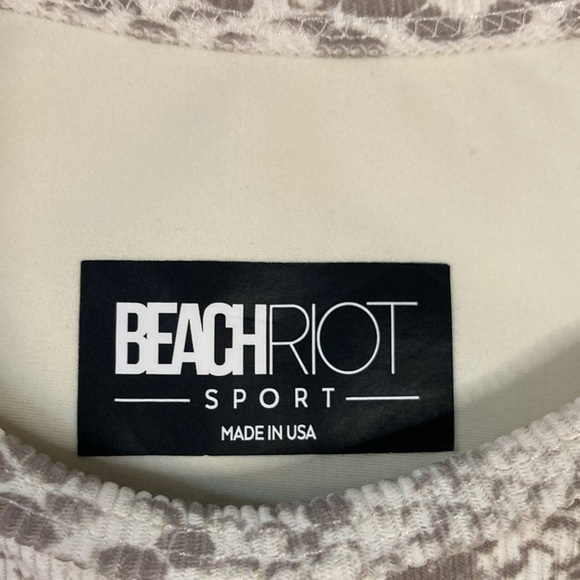 Beach Riot Anna tank reptile cream/gray snake print small - Picture 7 of 12